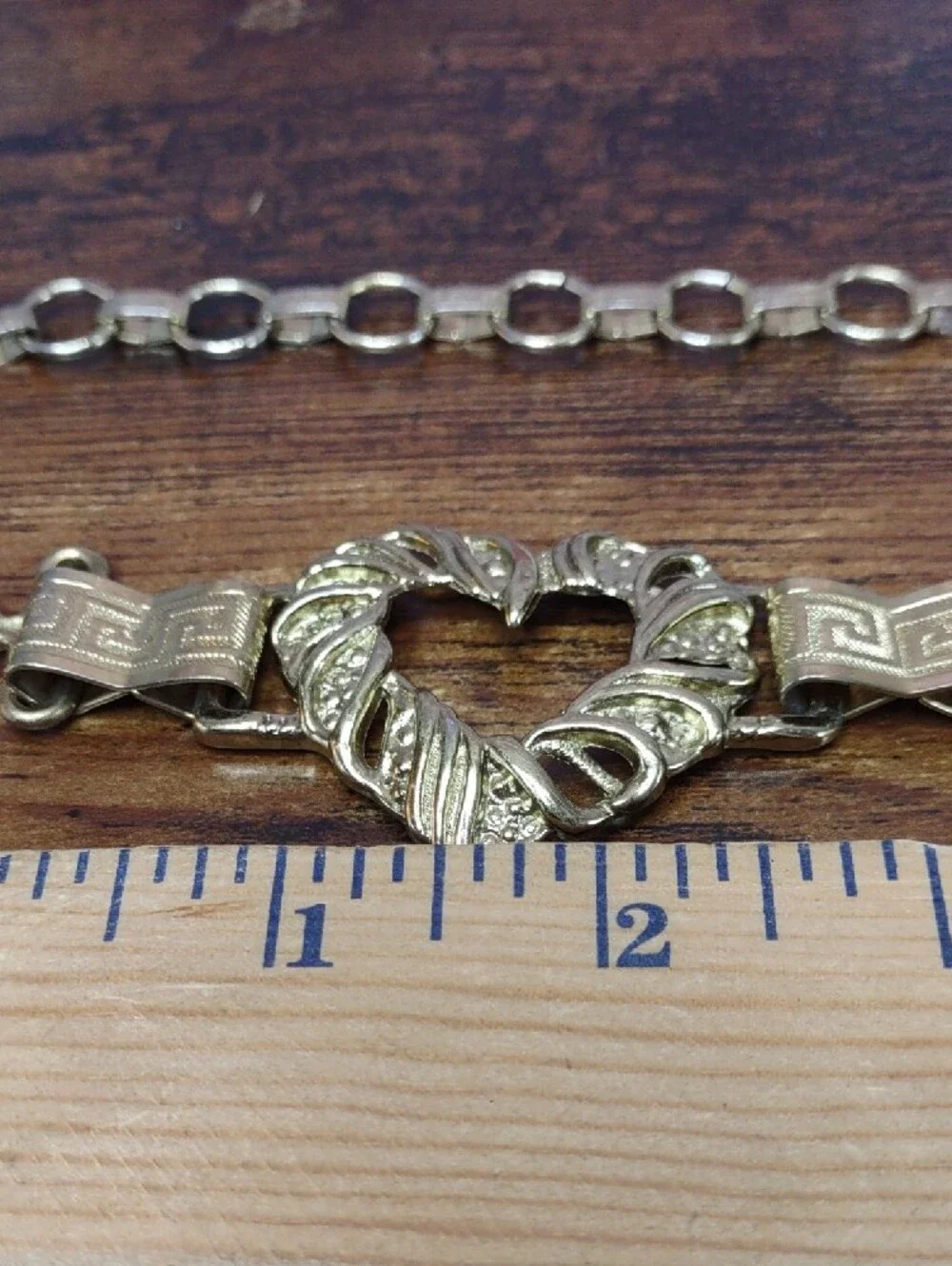 Vintage Gold Heart-Link Waist Chain Belt
